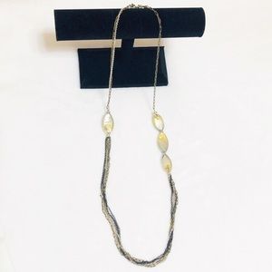 Brighton Long Necklace in the Shell Shimmer Design